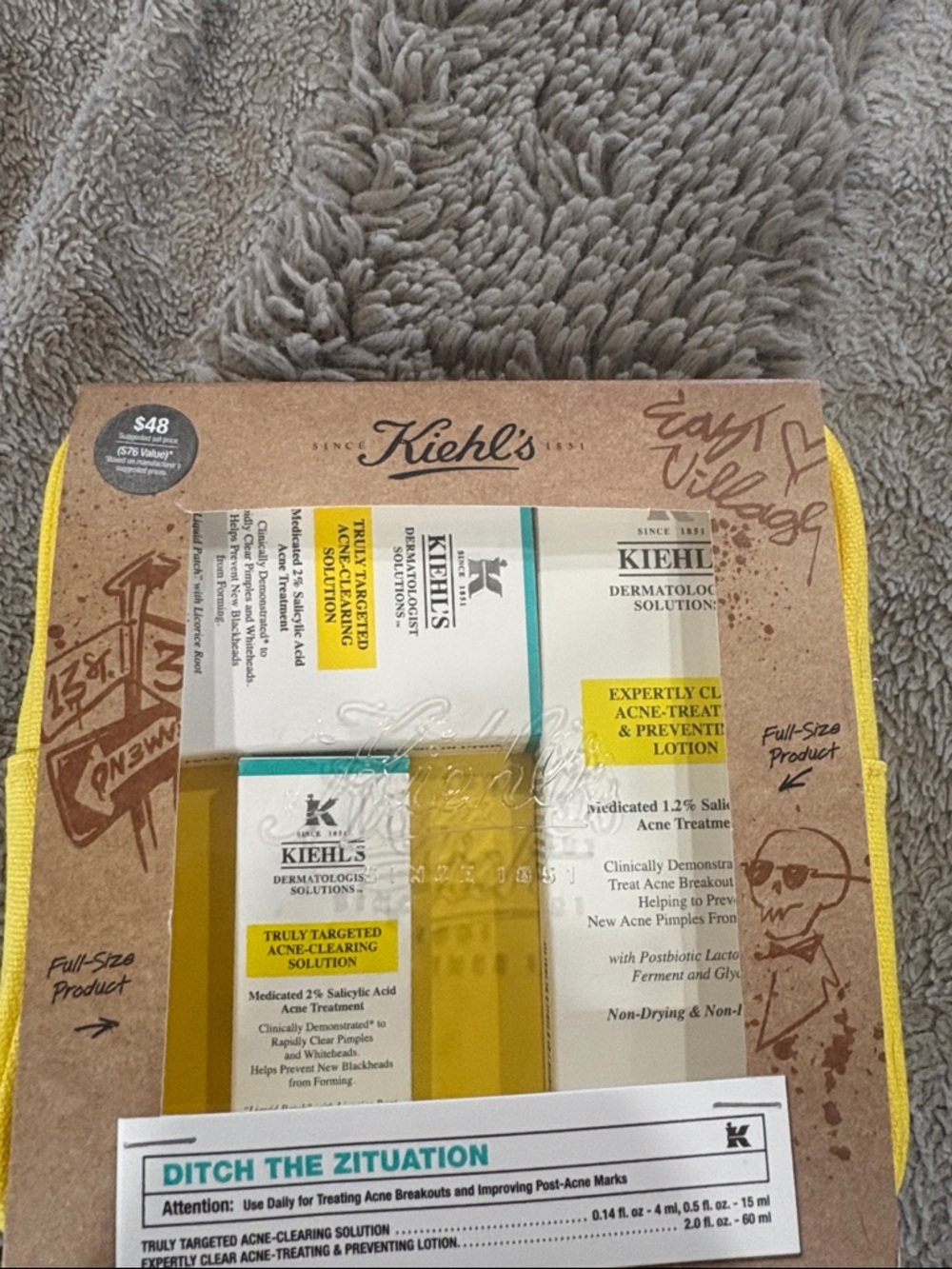 Kiehl's Kids Acne-Clearing Set - Yellow and White